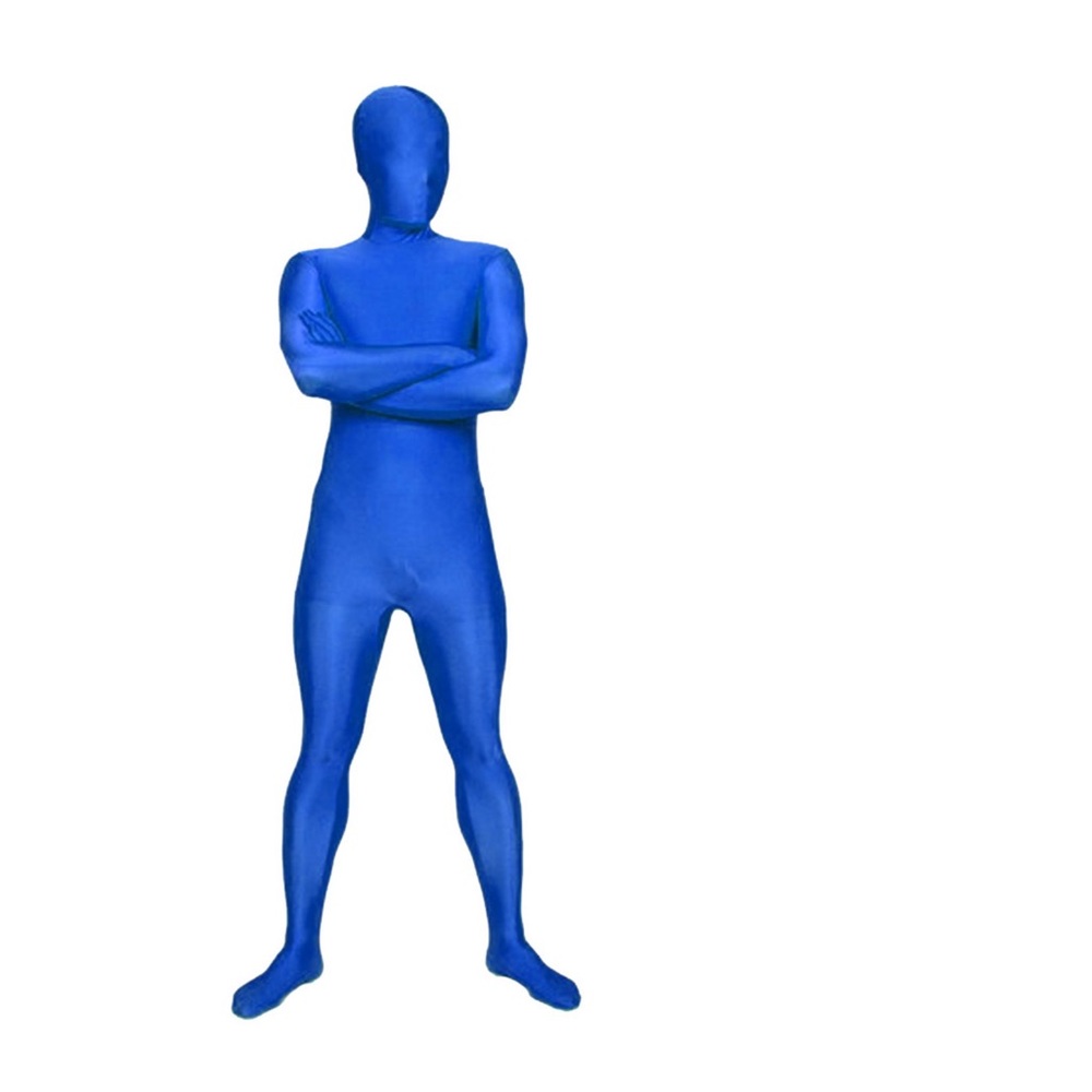 Adult Super Skins® Blue Skin Suit Costume - Tall Men's